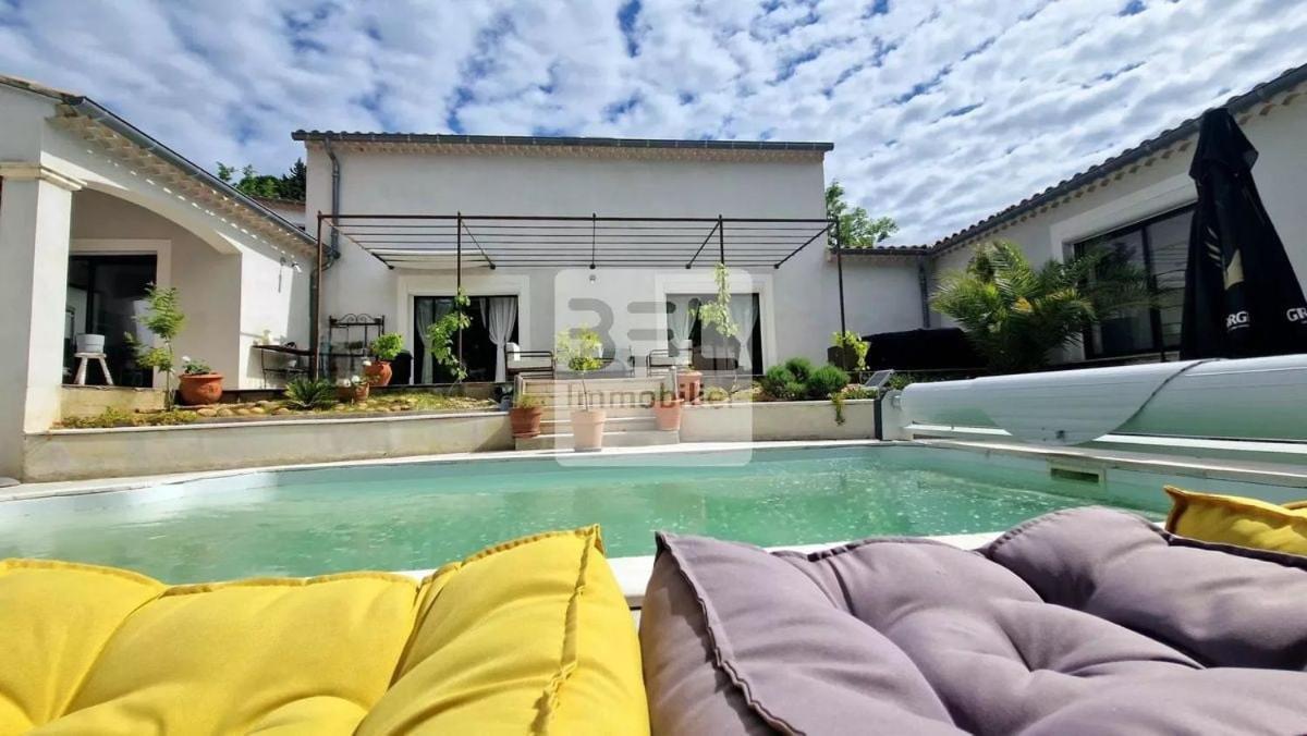 Belle Villa Contemporaine Avec Piscine Laudun Exterior foto